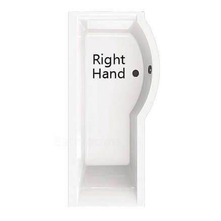 Carron Urban P Shaped Right Hand Showerbath 1700 x 892mm