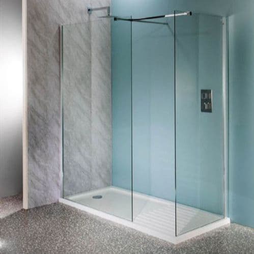 Deluxe10 1000mm Wet Room Shower Screen 10mm Glass Walk-In Panel