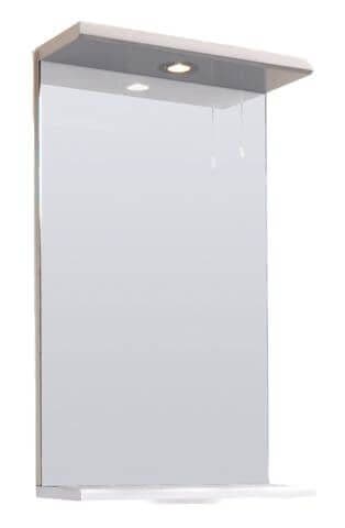 NUIE 450mm Classic Gloss White Mirror & Lights VTY030