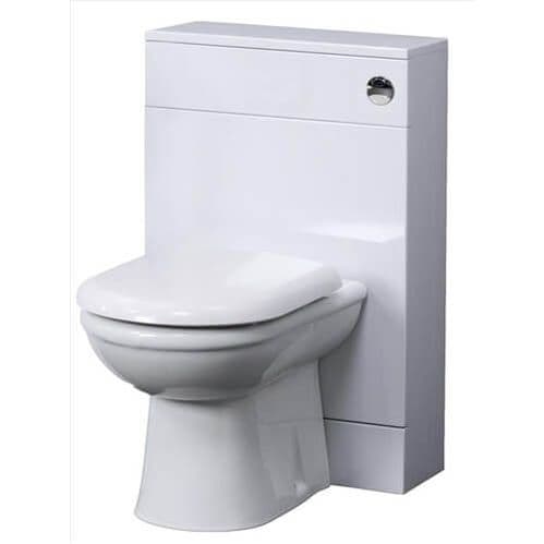 NUIE 500mm x 330mm Classic Gloss White Back to Wall WC Unit VTY330