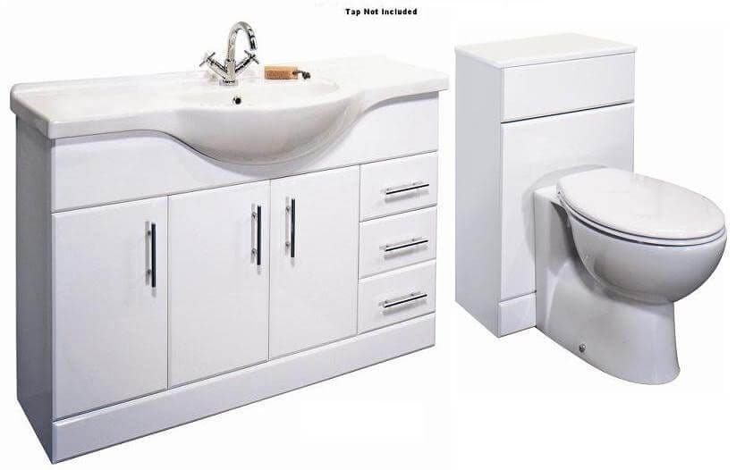 Combination Basin Wc Vanity Unit Classic 1200mm Bathroom Vanity Unit Btw Toilet 1700mm Combination Set From Premier
