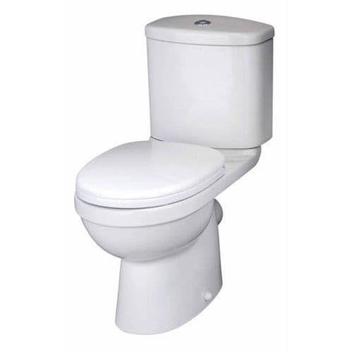 NUIE Ivo Close Coupled Toilet, Cistern and Soft Close Seat 780 x 375 x 630