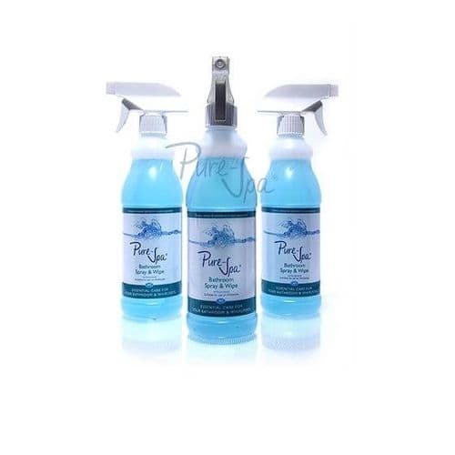 Antibacterial Bathroom Spray & Wipe 500ml - 3 pack