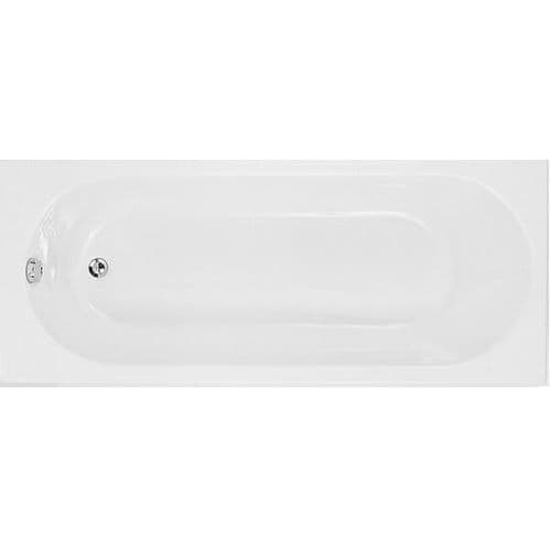 Cascade Single Ended Bath with 0Tap Holes 1600mm x 700mm DIBR0046