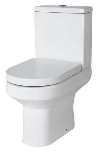 Harmony Semi Back To Wall Close Coupled Toilet, Seat and Cistern