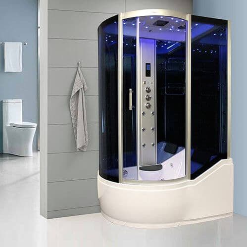 Insignia INS8058 Steam Shower Whirlpool Shower Bath 1500mm x 900mm RIGHT HAND