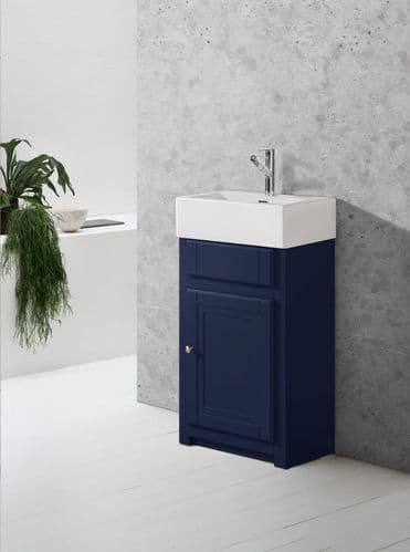 Jupiter Tenby Sapphire Blue Traditional Belfast Cloakroom Vanity Unit