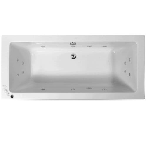 Lisna Waters Liberty 1900mm x 800mm Doubled Ended Rectangular 14 Jet Encore Whirlpool Bath