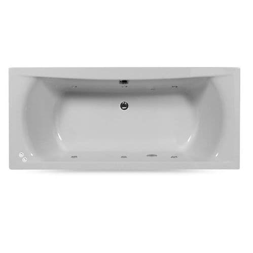 Lisna Waters Victoria 1500mm x 700mm Double Ended Whirlpool Bath 6 Jet Encore System